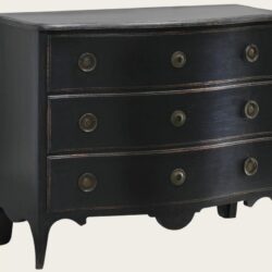 COMMODE WITH CARVED BASE & CURVED LEGS
