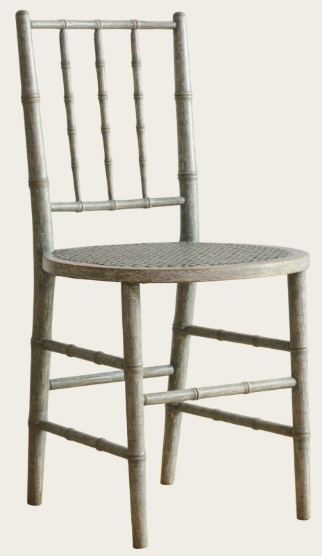 BAMBOO CHAIR WITH ROUND CANED SEAT
