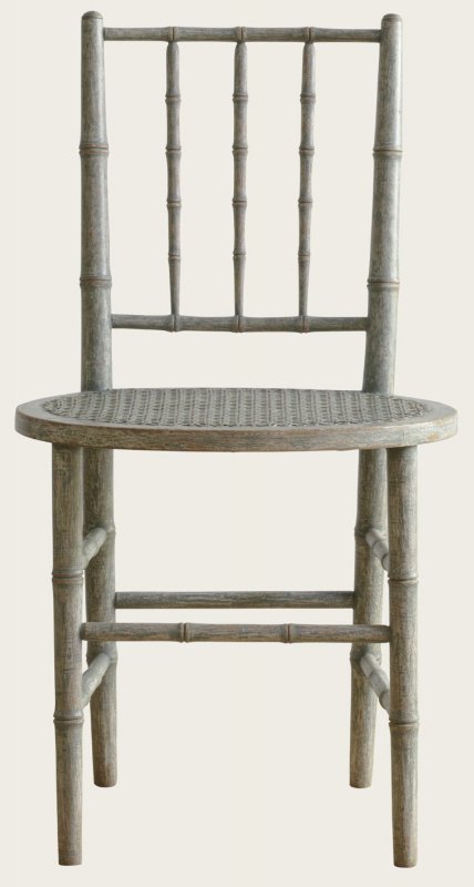 BAMBOO CHAIR WITH ROUND CANED SEAT