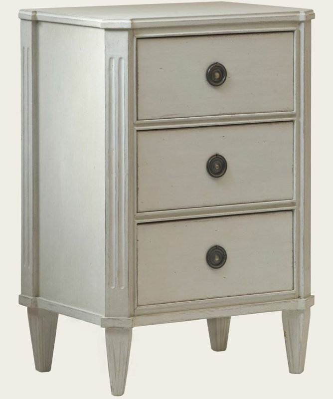 BEDSIDE TABLE WITH THREE DRAWERS