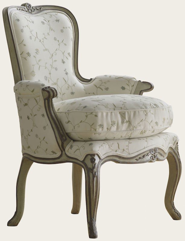 BERGÈRE CHAIR WITH ORNATE CARVING