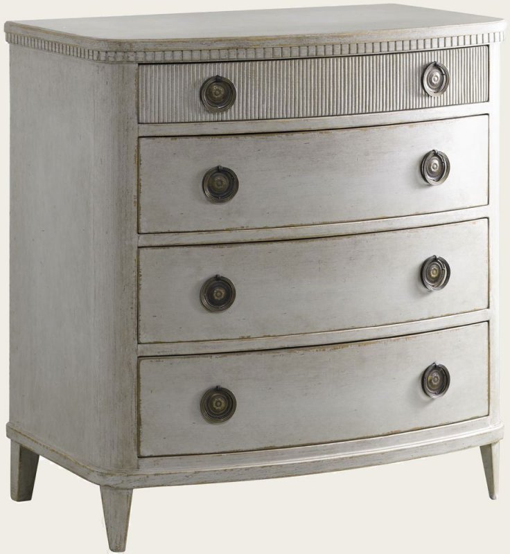 BUREAU CURVED WITH RIBBED TOP DRAWER