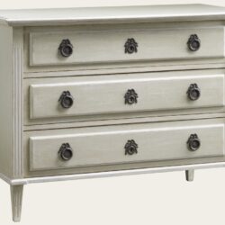 COMMODE WITH BOW LOCKS & HANDLES