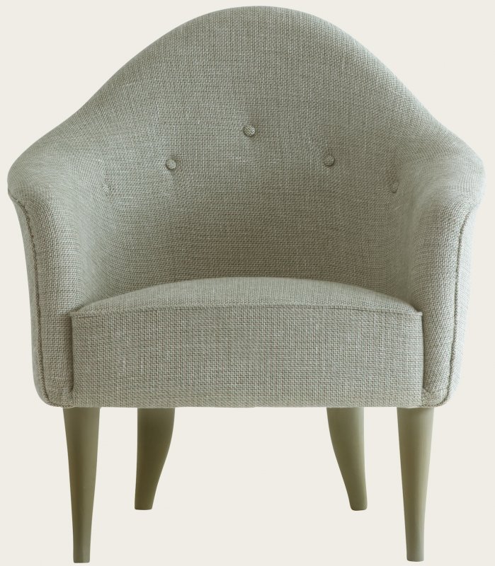 ARMCHAIR WITH CURVED BACK