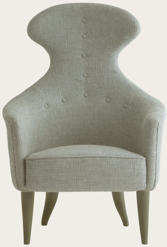 ARMCHAIR WITH HIGH CURVED BACK