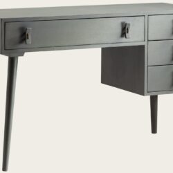 WRITING DESK WITH WOOD HANDLES