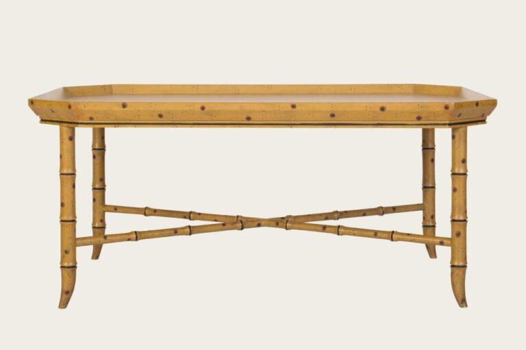 FAUX BAMBOO COFFEE TABLE