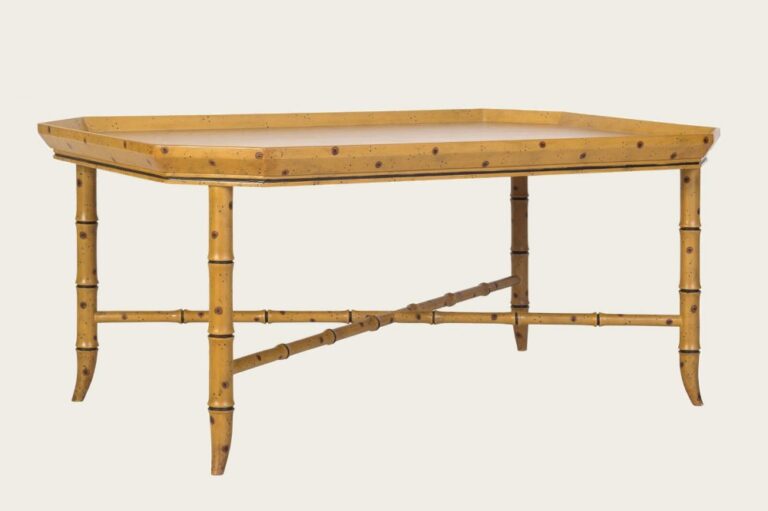 FAUX BAMBOO COFFEE TABLE